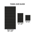 thumbnail image 6 of Mainstays Performance Cotton 6-Piece Bath Towel Set, Super Soft Quick Dry Fade Resistant, Textured Black, 6 of 7