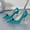 Blue, variant on Women's Slingback Kitten Heel Pointed Toe Dress Pumps Shoes Blue 11 Size