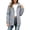 Gray, variant on Women's Hooded Mid Length Jackets Utility Long Sleeve Windproof Outerwear with Pockets for Fall Winter Daily Wear Black XXL