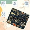 thumbnail image 3 of Motorcycle Square Mouse Pad, 8.3x9.8 Inch, Non-Slip Rubber Bottom, Printed Desk Mat for Office and Gaming, 3 of 6