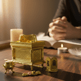 thumbnail image 5 of Gold Ark of the Covenant Replica Set with Tabernacle Accessories, Religious Decor Statue, Jewish & Christian Faith Tabletop Figurine, 5 of 6