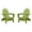 Lime Green, variant on DuroGreen Adirondack Chairs Made With All-Weather Tangent lumber, Set of 2, Oversized, High End Classic Patio Furniture for Porch, Lawn, Deck, or Fire Pit, No Maintenance, USA Made, Royal Blue