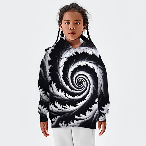 Boys' Fashion Hoodies Loose Fit Graphic Print Cozy Hooded Long Sleeve Pullover Top for Winter Wear Boy's Sweatshirts A