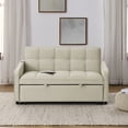 thumbnail image 2 of Chesterfield Sofa, 93.7" King Pull Out Sofa Bed, 3 - in - 1 Faux Leather Convertible Sleeper Sofa, 2 of 8