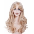 thumbnail image 4 of Peluca Gerulyss Rubia Larga Fresa Ondulado Sintética para Mujer, 4 of 7