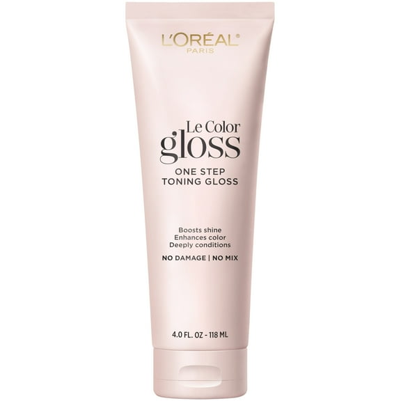 L'Oreal Paris Le Color Gloss In-Shower Toning Gloss Hair Color, Silver, 4 fl oz