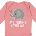 thumbnail image 4 of Inktastic My Nanny Loves Me Grandchild Boys or Girls Long Sleeve Baby Bodysuit, 4 of 5