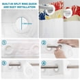thumbnail image 4 of No Hook Shower Curtain, American Flag Shower Curtains for Bathroom with See Through Top Window, Sunflower Vintage USA Flag Waterproof & Washable Bath Curtain Stand Up Stall 36"x72", 4 of 9