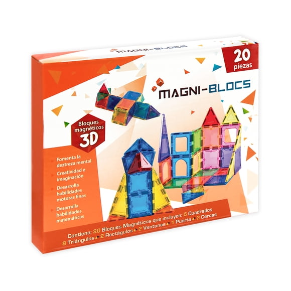 Bloques De Construcción Magnéticos Magni Blocs 20 Pz