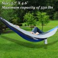 thumbnail image 5 of Sunny Portable Nylon Parachute Hammock Light Travel Camping Hiking Swing Bed-Blue, 5 of 7