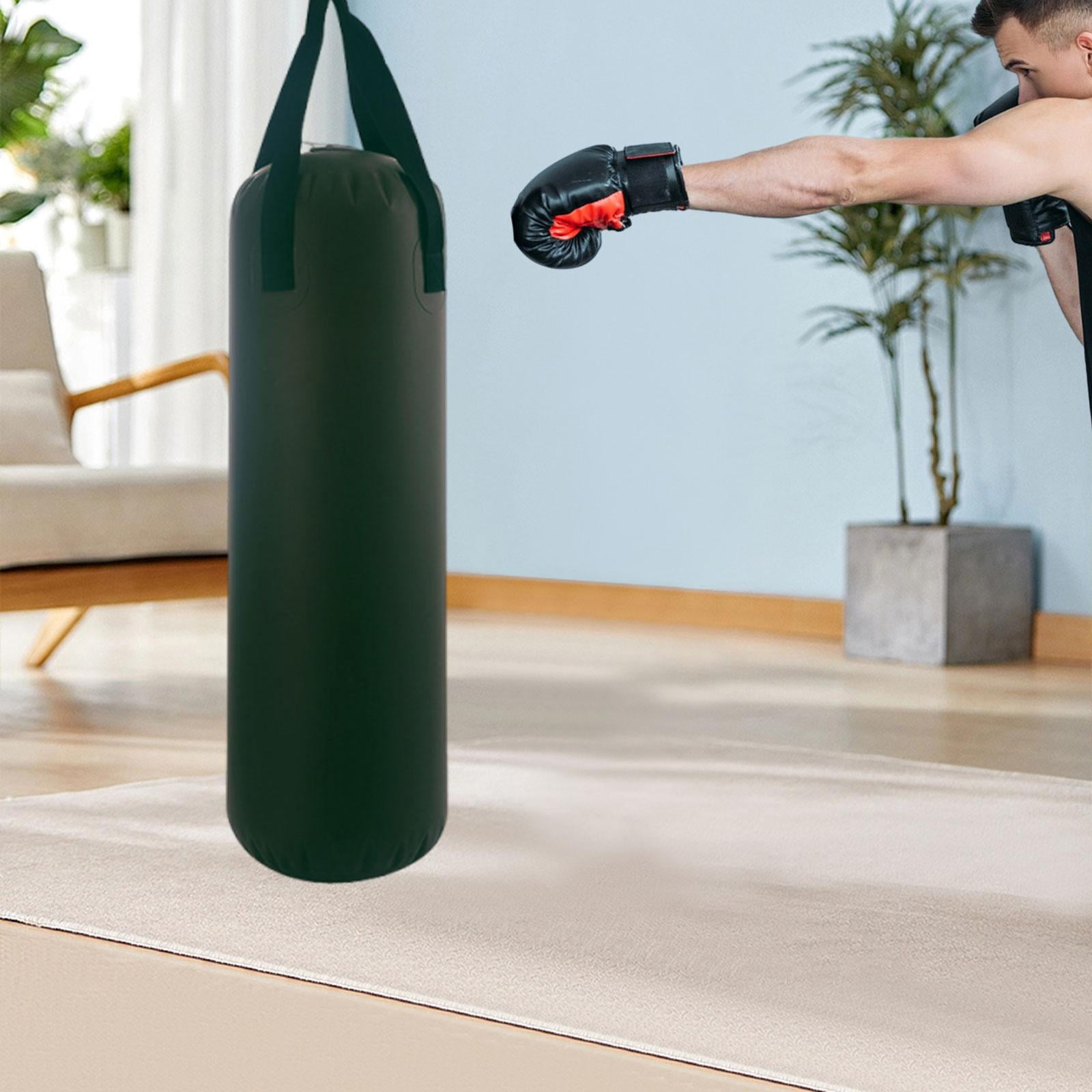 QccHieUs Unfilled Heavy Punching Bag with Water Filling Inlet Boxing Sandbag for Home Gym