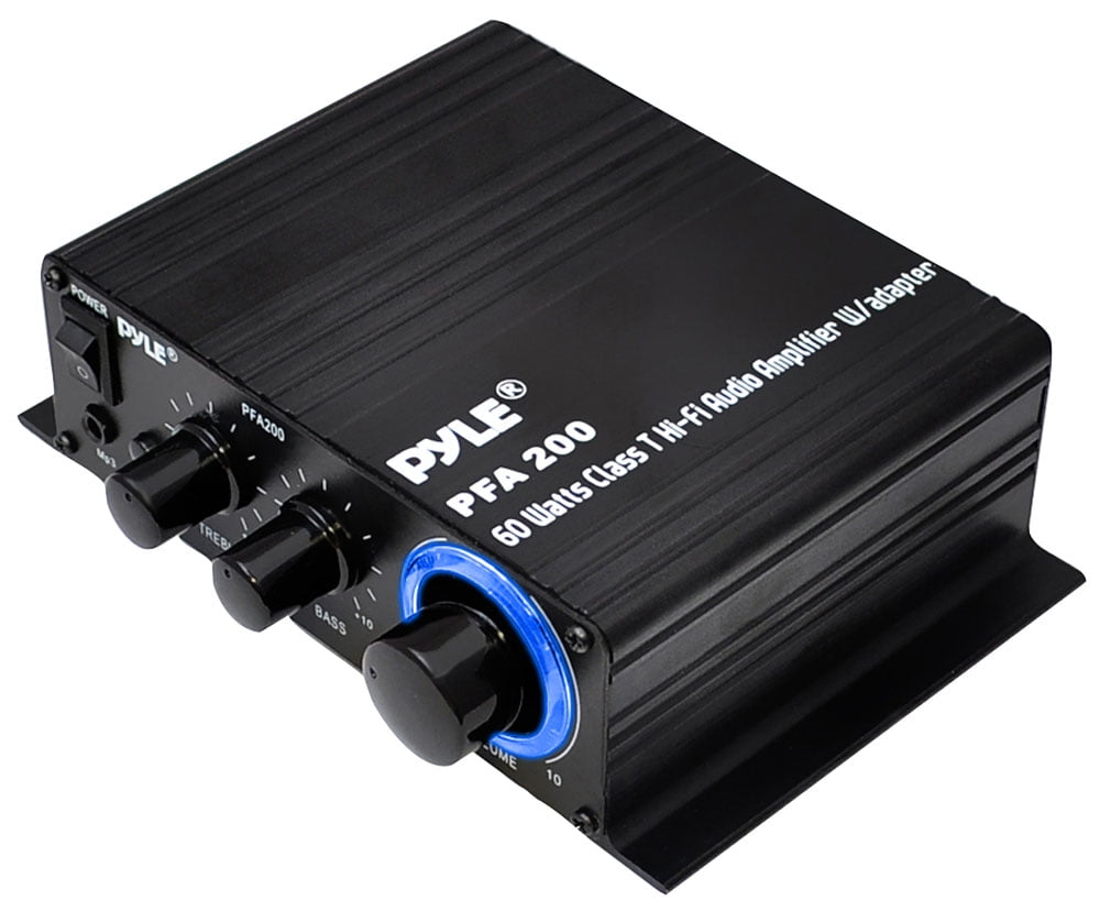 PYLE PFA200 Home Mini Audio Amplifier 60W Portable Dual Channel