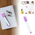 thumbnail image 2 of ruiheuyx Dry Erase Marker Pens, Fine Point Low Odor Whiteboard with Eraser Cap for Office Home Classroom, White Pen Rod(Purple), 2 of 5