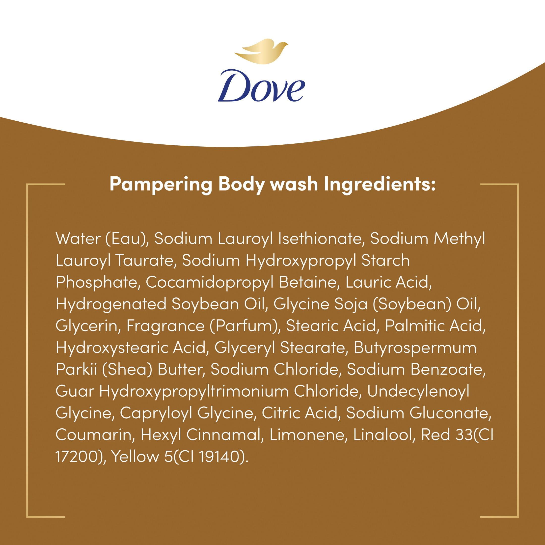 Dove Pampering Gentle Women's Body Wash All Skin Type, Shea Butter & Vanilla, 20 fl oz Twin Pack - image 3 of 3