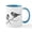 White/Blue Inside, variant on CafePress - Chickadee Song Bird Mugs - 11 oz Ceramic Mug - Novelty Coffee Tea Cup