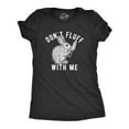 thumbnail image 1 of Womens Don't Fluff With Me T Shirt Funny Bunny Rabbit Easter Graphic Novelty Tee (Heather Black) - S, 1 of 4