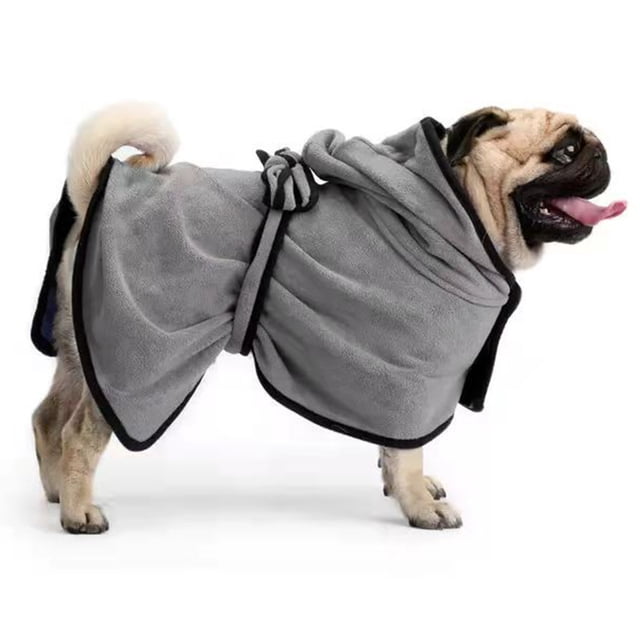 Envuelva todo el cuerpo Toalla de baño seca para gatos Toalla de baño para perros Albornoz absorbente para mascotas MFZFUKR xl