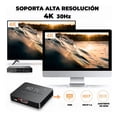 thumbnail image 2 of Divisor de Señal HDMI 1x2 4K Ultra HD Splitter HDTV 1 Entrada a 2 Salidas para TV, Monitor o Proyector, Plug & Play Compatible 1080p y 4K, 2 of 8