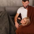thumbnail image 2 of Loveshield Blanket, Stain-Proof Love Blanket for Couples, Waterproof Splash Blanket for Bed (Brown, XS: 20x28 in), 2 of 9