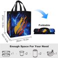thumbnail image 2 of Prestonplayz Portable Lunch Bag, Insulated Lunch Box Reusable Lunch Totes Bag for Camping Hiking Travel Picnic, 2 of 8