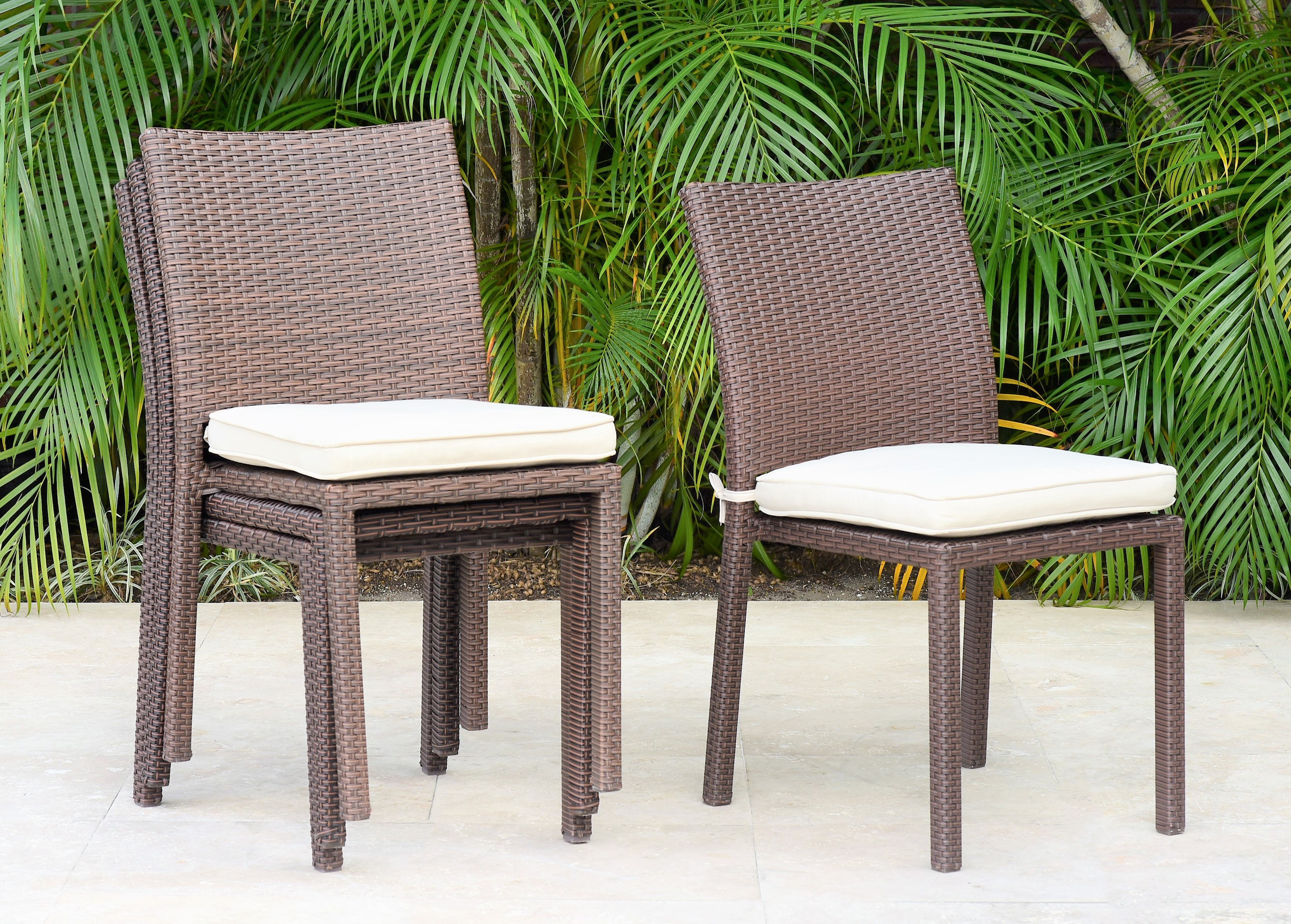 Atlantic Liberty 4Piece Patio Chair with White Cushion High Quality