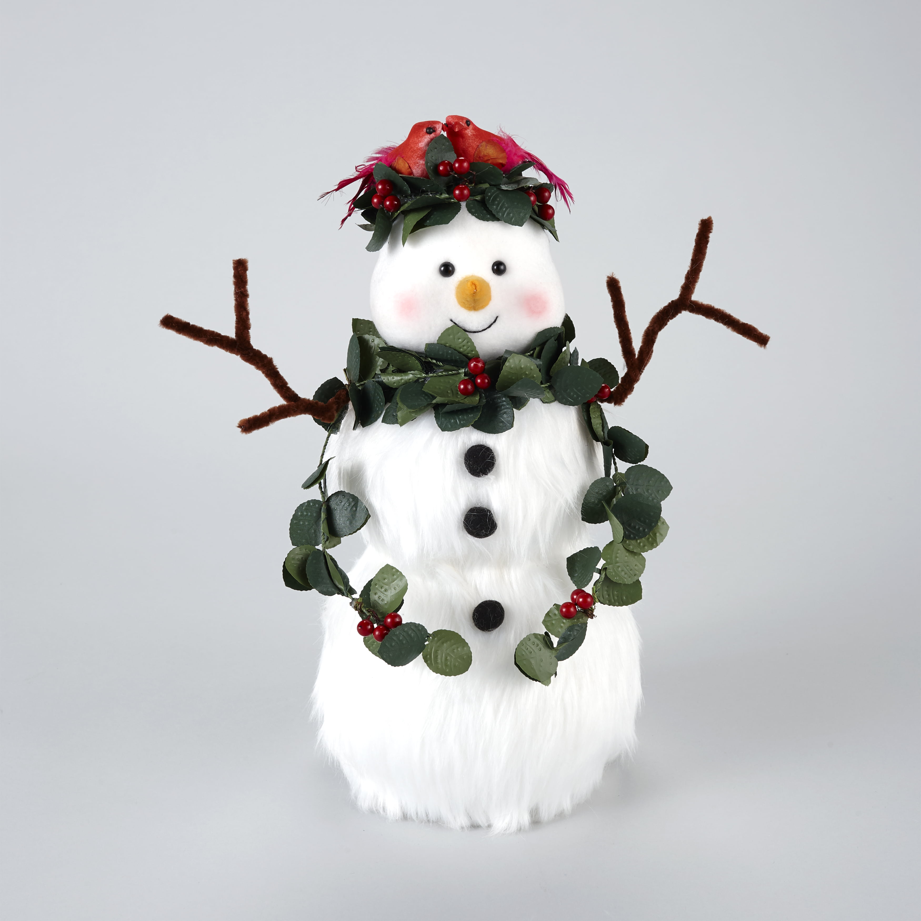 The Holiday Aisle Resin Snowman with Cardinal Figurine 