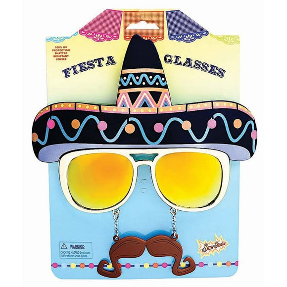 Sombrero Sun-Staches Costume Sunglasses