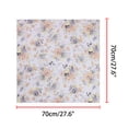 thumbnail image 3 of Bufandas de gasa para mujer - 27.6 X27.6 - Pañuelo cuadrado con estampado floral Pañuelo para el cuello Pañuelo para el cuello Púrpura pálido 70x70cm/27.6x27.6 inches(LxW), 3 of 5