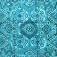 thumbnail image 1 of Ahgly Company Indoor Square Abstract Light Blue Modern Area Rugs, 3' Square, 1 of 4