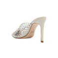 thumbnail image 3 of Schutz Greece Pearl Clear Vamp Rhinestones Pointed Toe Stiletto Heel Pumps (Pearl, 5.5), 3 of 6