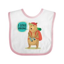 Inktastic Hiker Backpacking I Love Hiking Boys or Girls Baby Bib