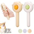 thumbnail image 2 of Cepillo de aseo para mascotas, peine de depilación para perros y gatos, masajes, accesorios de aseo de acero inoxidable, 2 of 4