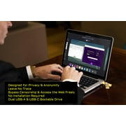 Tech Store Linux Tails OS Dual Connector Bootable Stick for Privacy & Anonymity