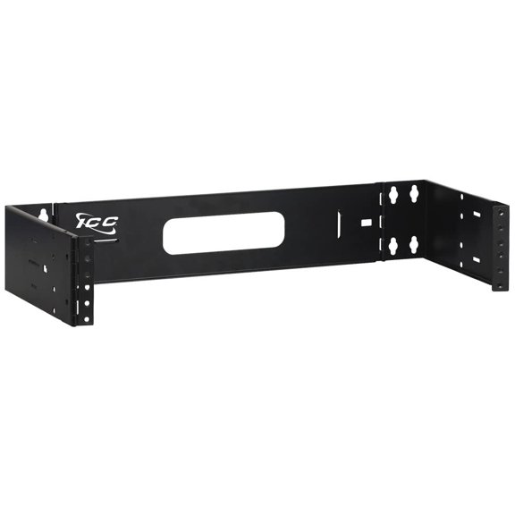 ICC Mounting Bracket for Cable Manager- Patch Panel- Router- Switch - Black  (ICCMSABR62)