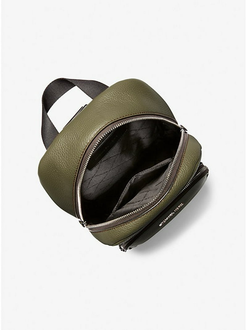 Michael Kors Outlet Cooper Pebbled Leather Sling Pack - Olive