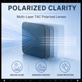 thumbnail image 6 of SA106 Round Thick Horn Rim Polarized Sunglasses Retro Hipster UV400 TAC Lens / All Black, 6 of 7