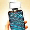 thumbnail image 4 of Luz de relleno de video LED portátil, clip en 3 modos de de selfie de fotografía recargable para reuniones Transmisión, 4 of 6