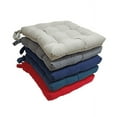 thumbnail image 4 of Mainstays Textured Chair Seat Pad (Chair Cushion), Gray Color, 4-Piece Set, 15.5" x 16", 4 of 6
