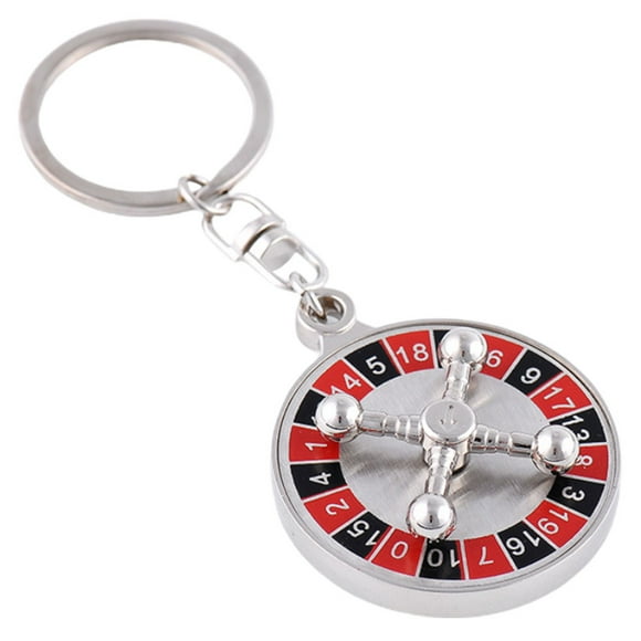 WORGEOUS Llavero de ruletas de Metal, bolso de simulación para niños, llavero colgante