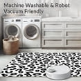 thumbnail image 5 of ODIKA 8' Machine Washable Non-Slip Area Rug, Ink Blotched Hide Abstract Spotted High Traffic Rug, Black, 304674, 5 of 5