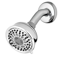 Waterpik TAV-523E 5-Spray 3.8 in. Single Wall Mount 1.8 GPM Fixed Shower Head in Chrome