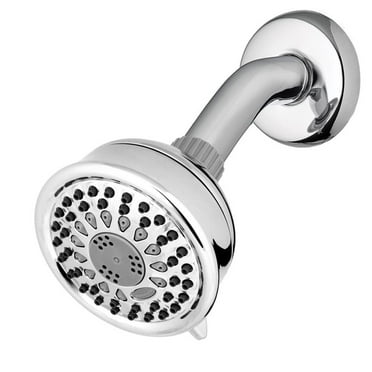 Waterpik TAV-523E 5-Spray 3.8 in. Single Wall Mount 1.8 GPM Fixed Shower Head in Chrome