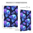 thumbnail image 3 of KLL cool crystal Skull flower Pattern Electrical Outlet Covers, 3" x 5" 1 Pack Electric Receptacle Plug Covers for Decorator Receptacle Outlet & Switch-Style V, 3 of 6