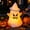 B, variant on Battery Powered LED Glowing Halloween Ghost Tabletop Decoration Plastic Indoor Light Up Ornament 1 Count