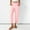 A75 Pink, variant on Cropped Pants for Women Elastic Waist Tapered Capris Straight Leg Casual Trousers with Side Pockets Lightweight Breathable Work Office Bottoms