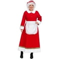thumbnail image 4 of Womens Mrs Santa Claus Long Sleeve Cosplay Costume Christmas Fancy Dress Outfits, 2XL, 4 of 6