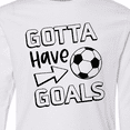 thumbnail image 4 of Inktastic Gotta Have Goals Soccer Long Sleeve Youth T-Shirt, 4 of 5