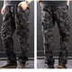thumbnail image 4 of Pantalones largos, pantalones cargo para hombre, pantalones rectos ajustados con múltiples bolsillos, pantalones deportivos para exteriores, pantalones para hombre, 4 of 4