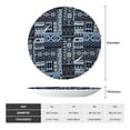 thumbnail image 2 of Kdxio Snowflake Vintage Pattern Bone China Decorative Plate Ceramic Decorative Plate for Home Office Wall Stand Decorative Plates for Home Bedroom-6in, 2 of 6