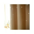thumbnail image 5 of Romance 2 Layer Blackout Hollow-out Star Curtains & Mesh Starry Curtain Boys Girls Room, 5 of 5